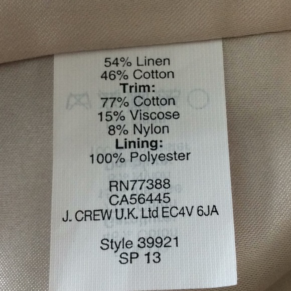 J. Crew Navy & White Striped Blazer, Size 10. - Picture 8 of 8